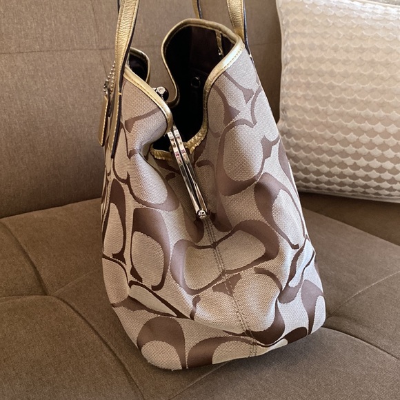 Coach Legacy Signature Monogram Purse - Picture 6 of 12